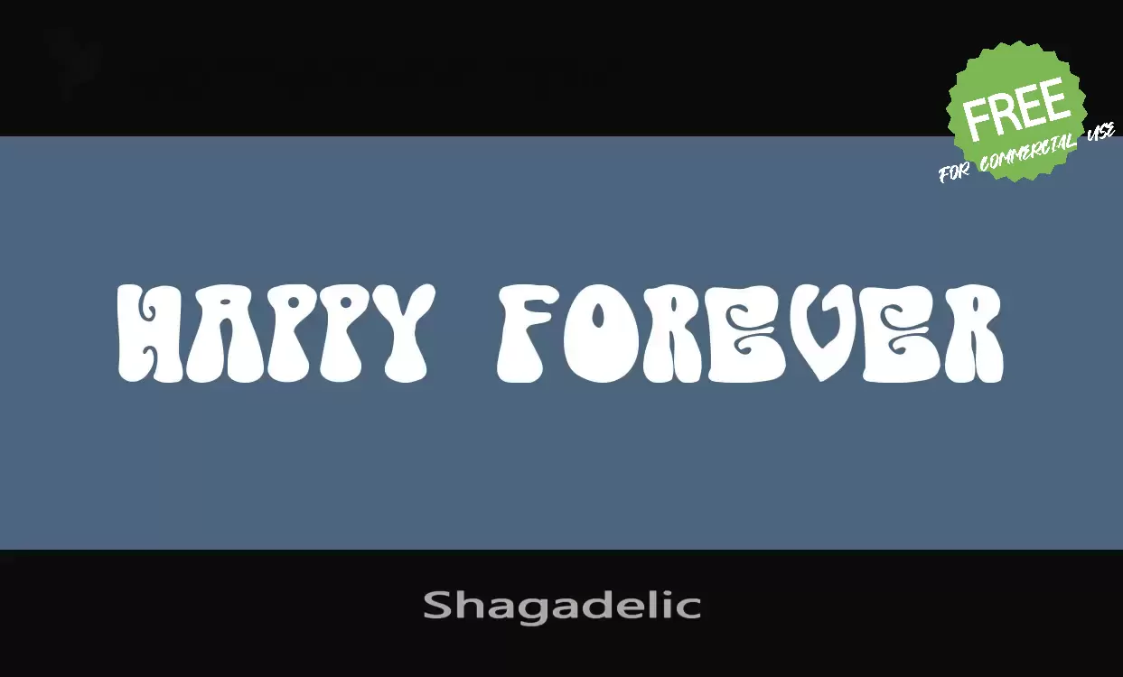 「Shagadelic」字体效果图