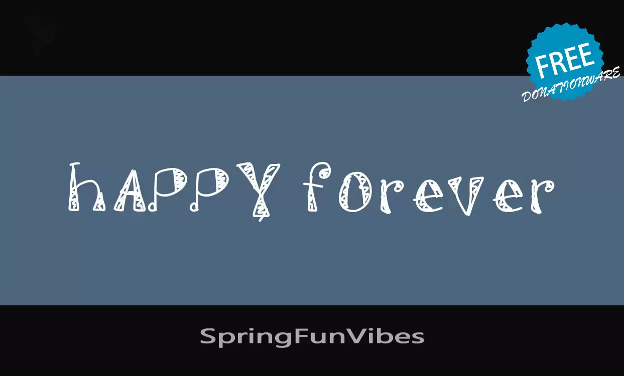 「SpringFunVibes」字体效果图