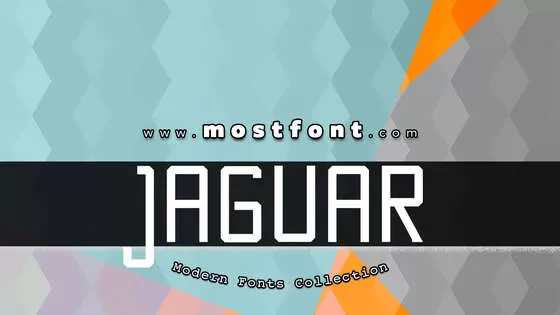 Typographic Design of JAGUAR