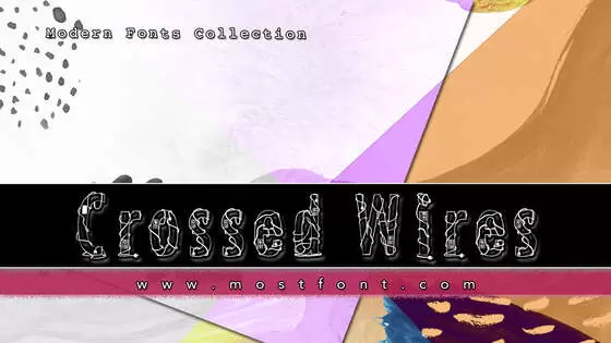 Typographic Design of Crossed-Wires