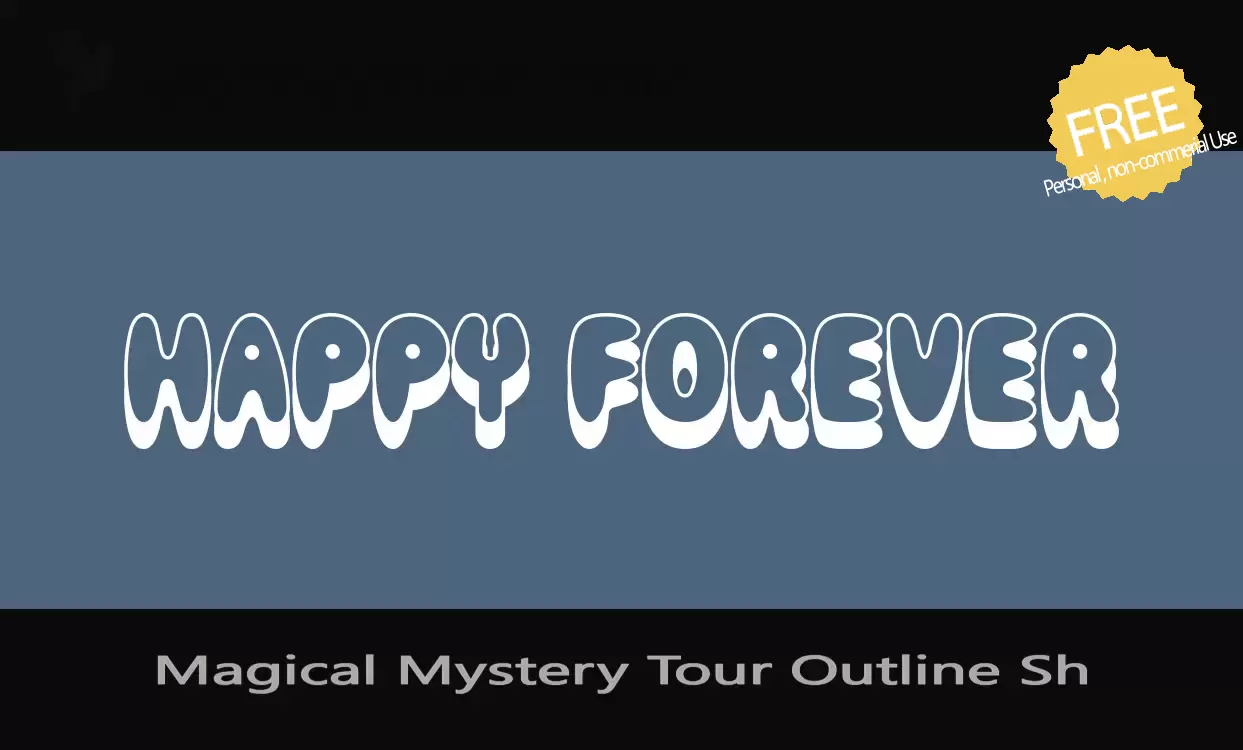 「Magical-Mystery-Tour-Outline-Sh」字体效果图
