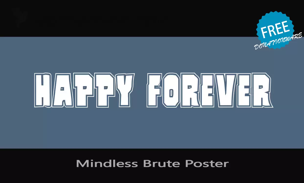 Sample of Mindless-Brute-Poster