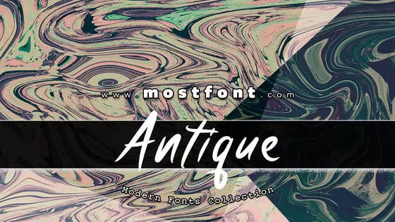 「Antique」字体排版图片