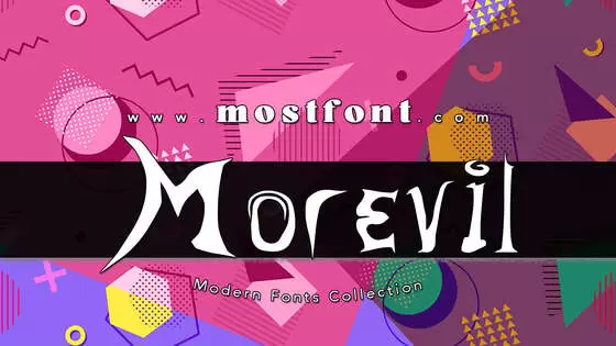 「Morevil」字体排版样式