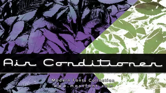 Typographic Design of Air-Conditioner