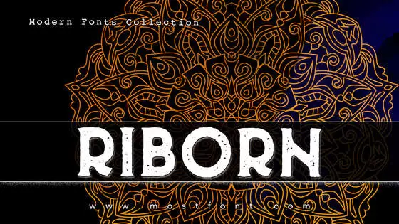 「Riborn」字体排版图片