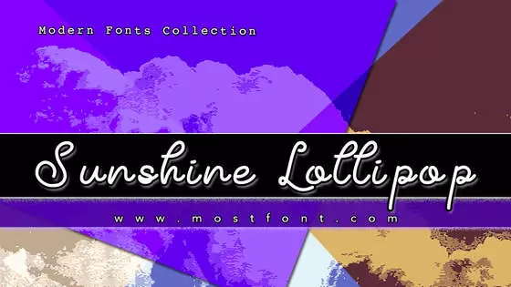 Typographic Design of Sunshine-Lollipop