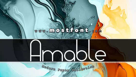 Typographic Design of Amable