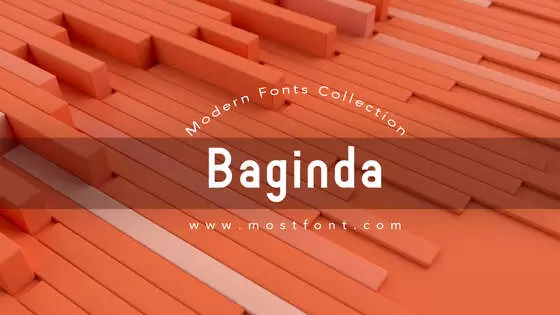 「Baginda」字体排版图片