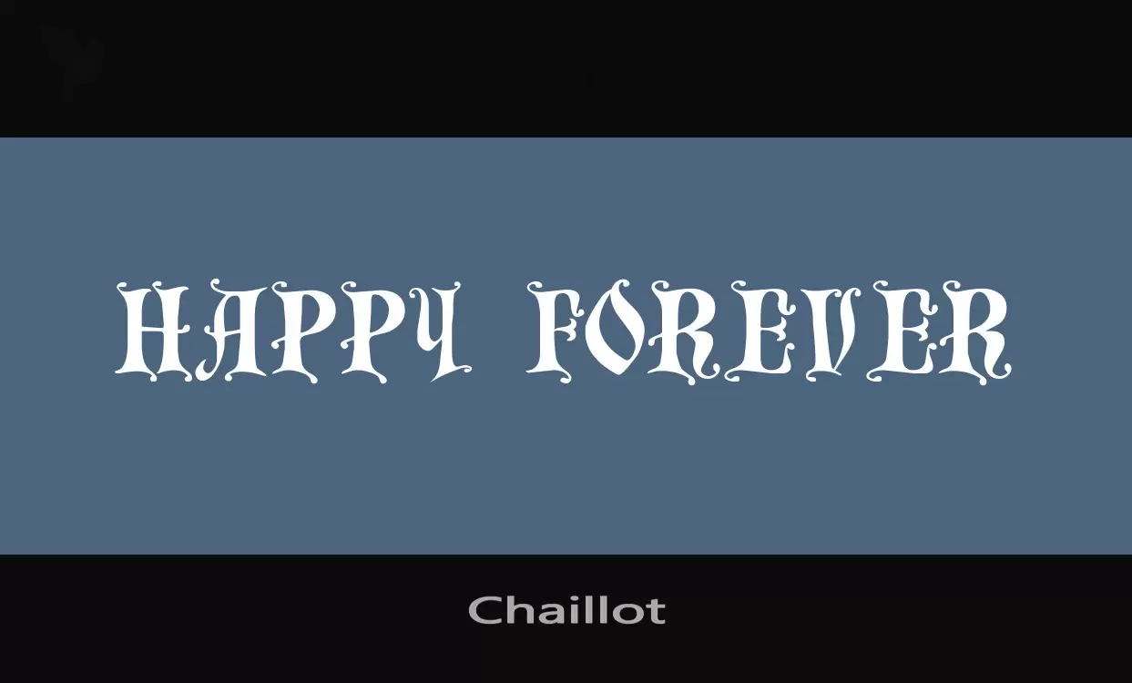 「Chaillot」字体效果图