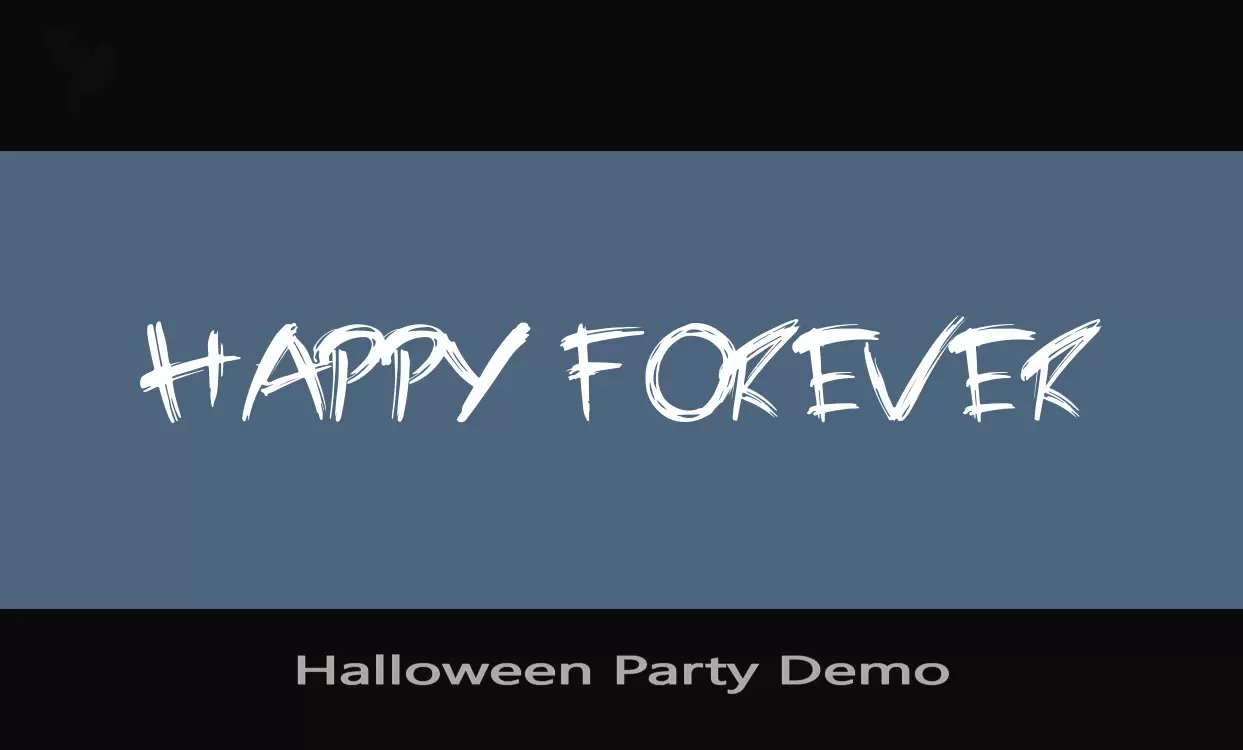 「Halloween-Party-Demo」字体效果图