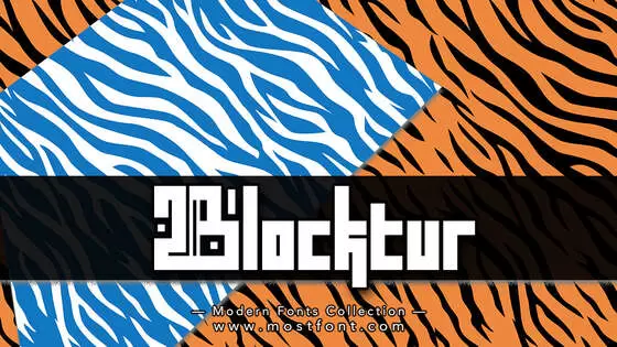 Typographic Design of Blocktur