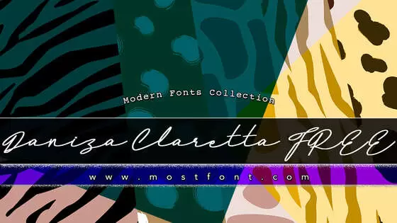 Typographic Design of Daniza-Claretta-FREE