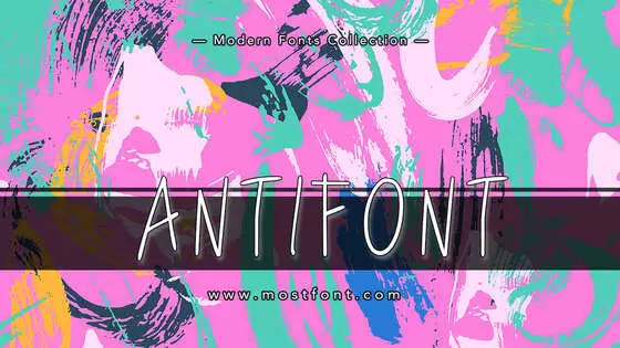 「ANTIFONT」字体排版图片