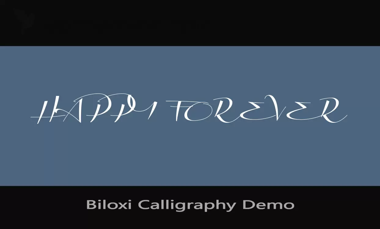「Biloxi-Calligraphy-Demo」字体效果图