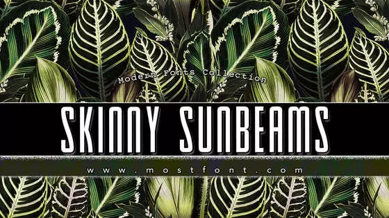 「Skinny-Sunbeams」字体排版图片