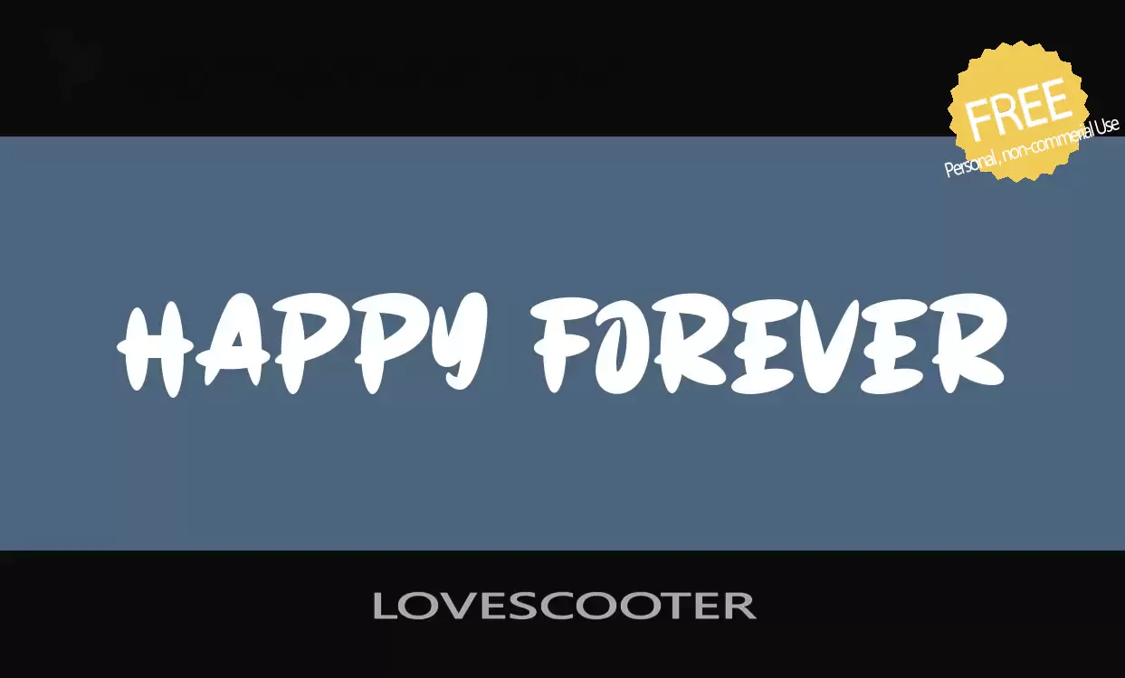 「LOVESCOOTER」字体效果图