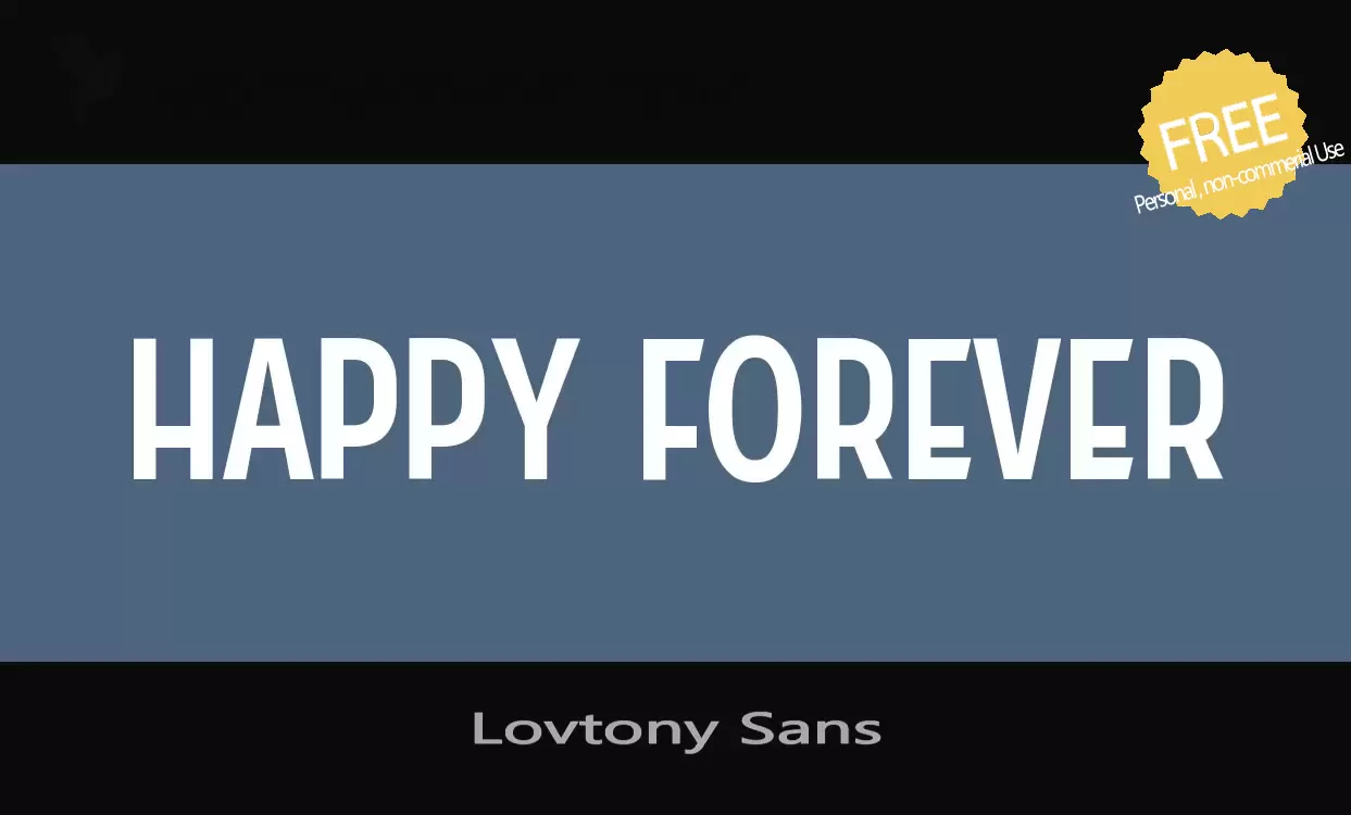 Sample of Lovtony-Sans