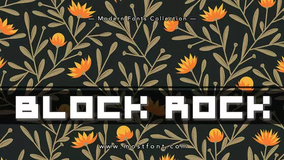 「Block-Rock」字体排版图片