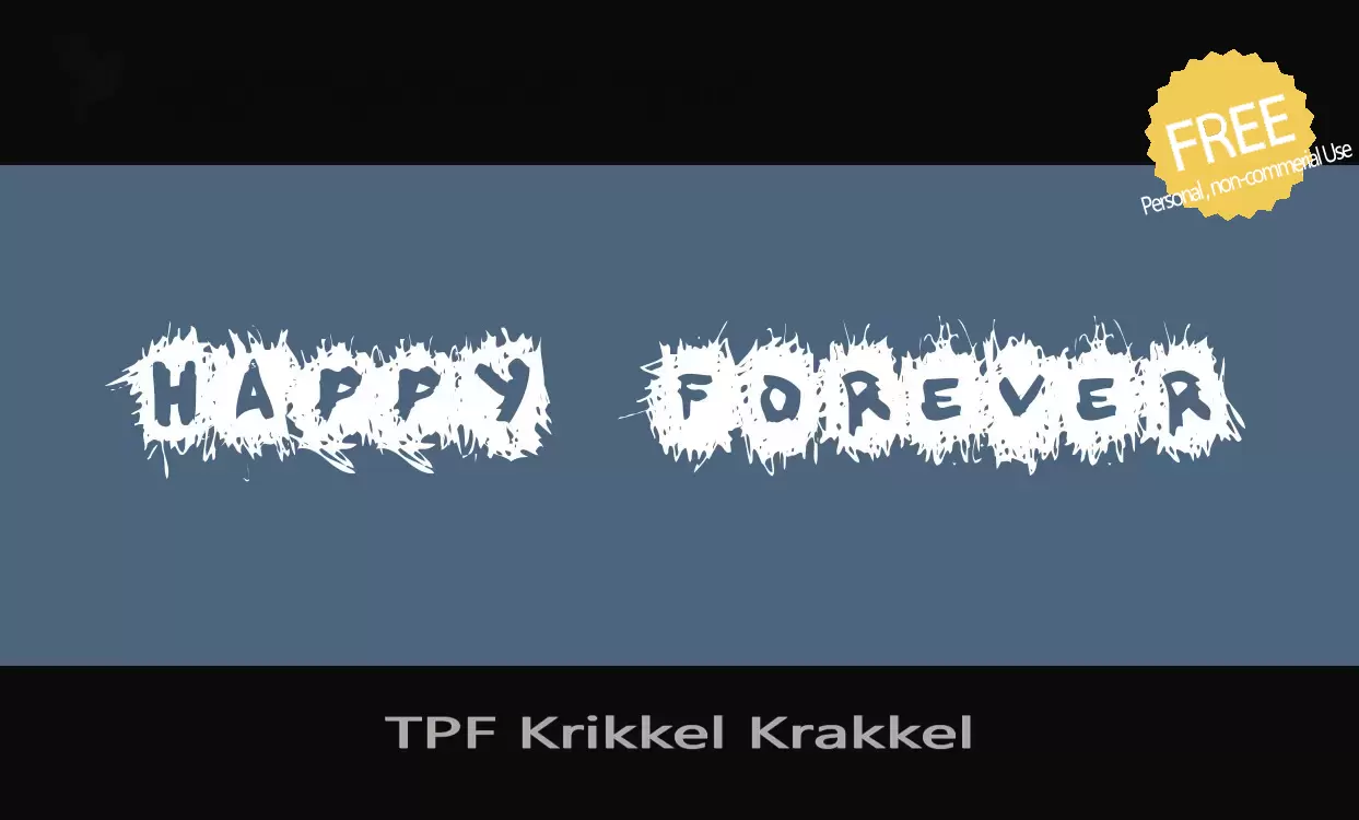 Sample of TPF-Krikkel-Krakkel