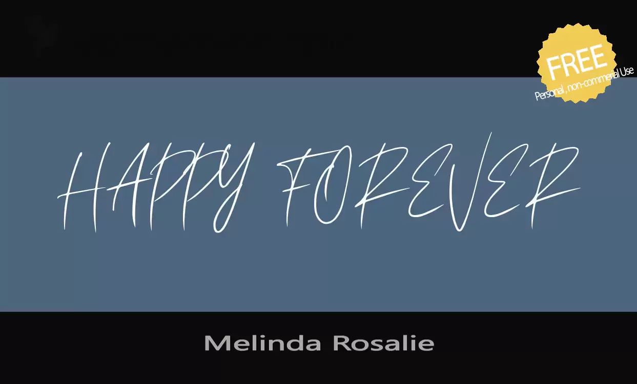 「Melinda-Rosalie」字体效果图