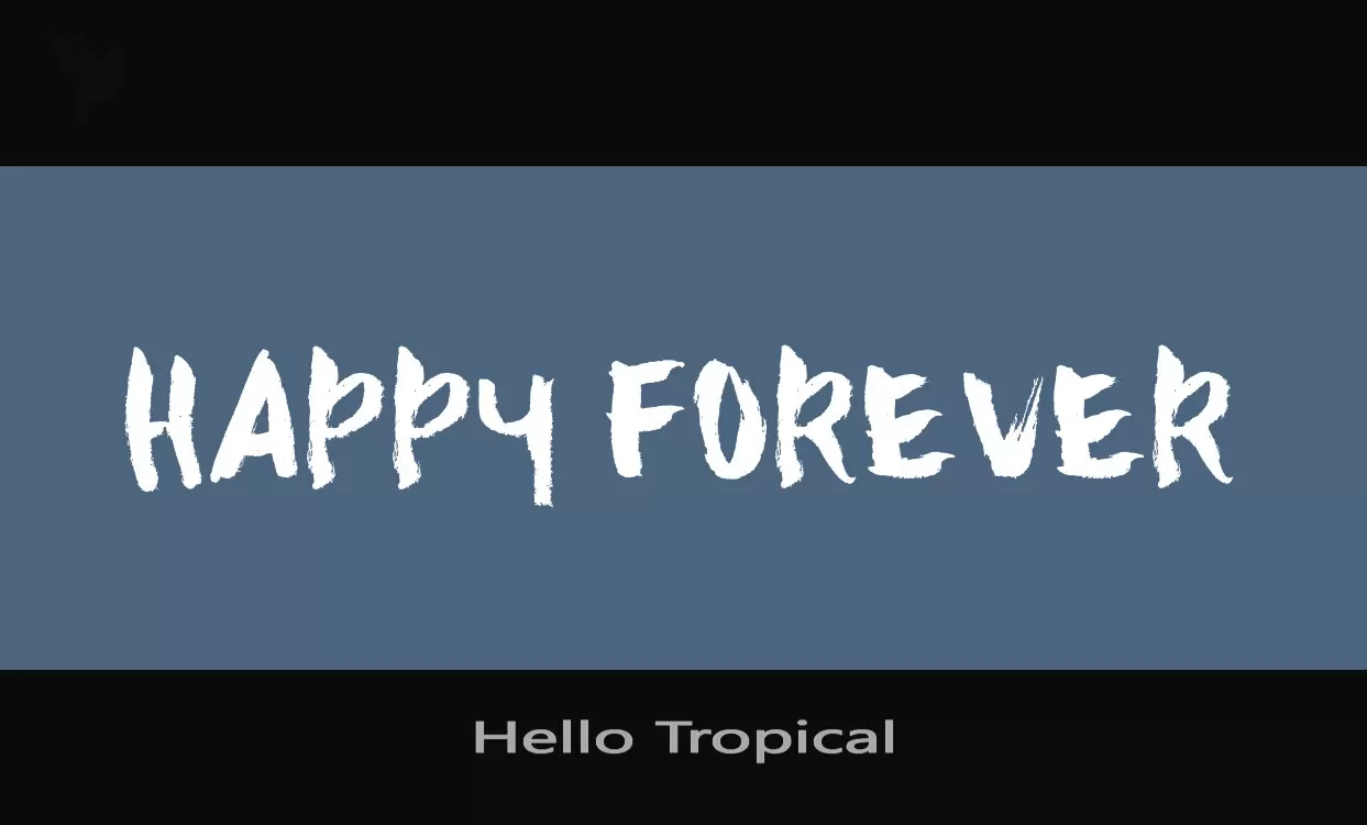 Sample of Hello-Tropical