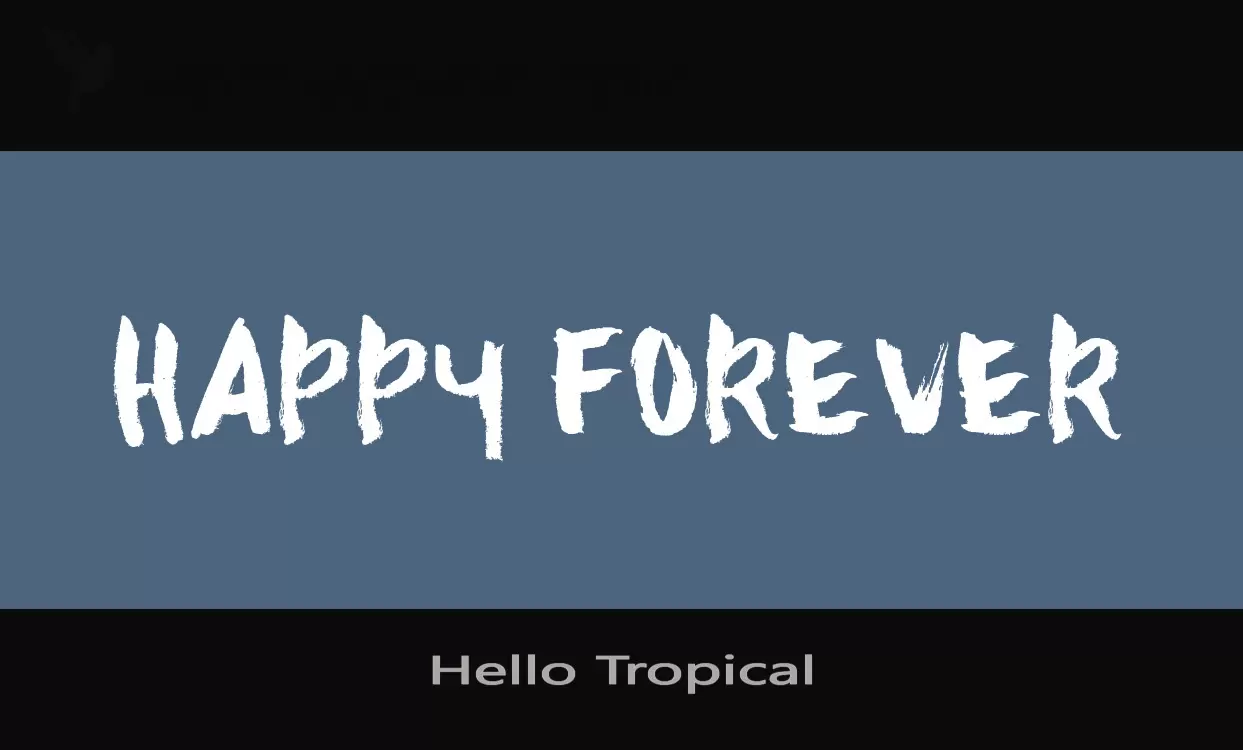 「Hello-Tropical」字体效果图