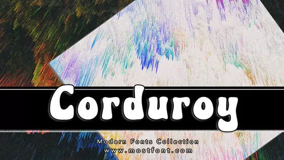 Typographic Design of Corduroy