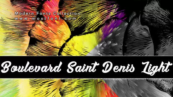Typographic Design of Boulevard-Saint-Denis-Light