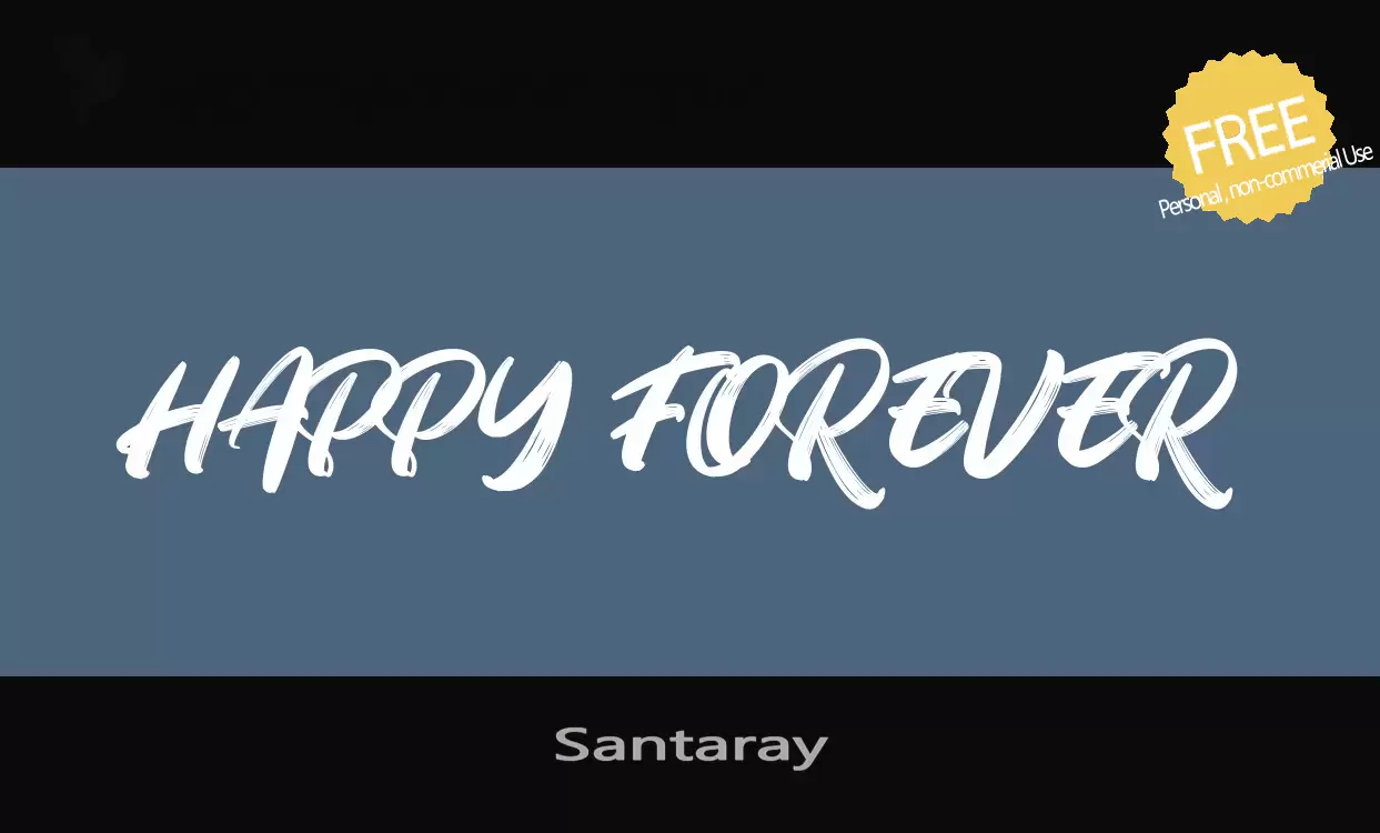 「Santaray」字体效果图