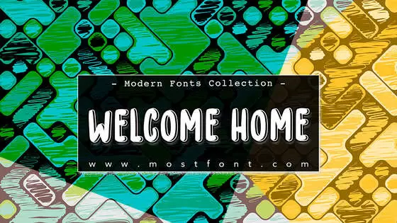 Typographic Design of WELCOME-HOME