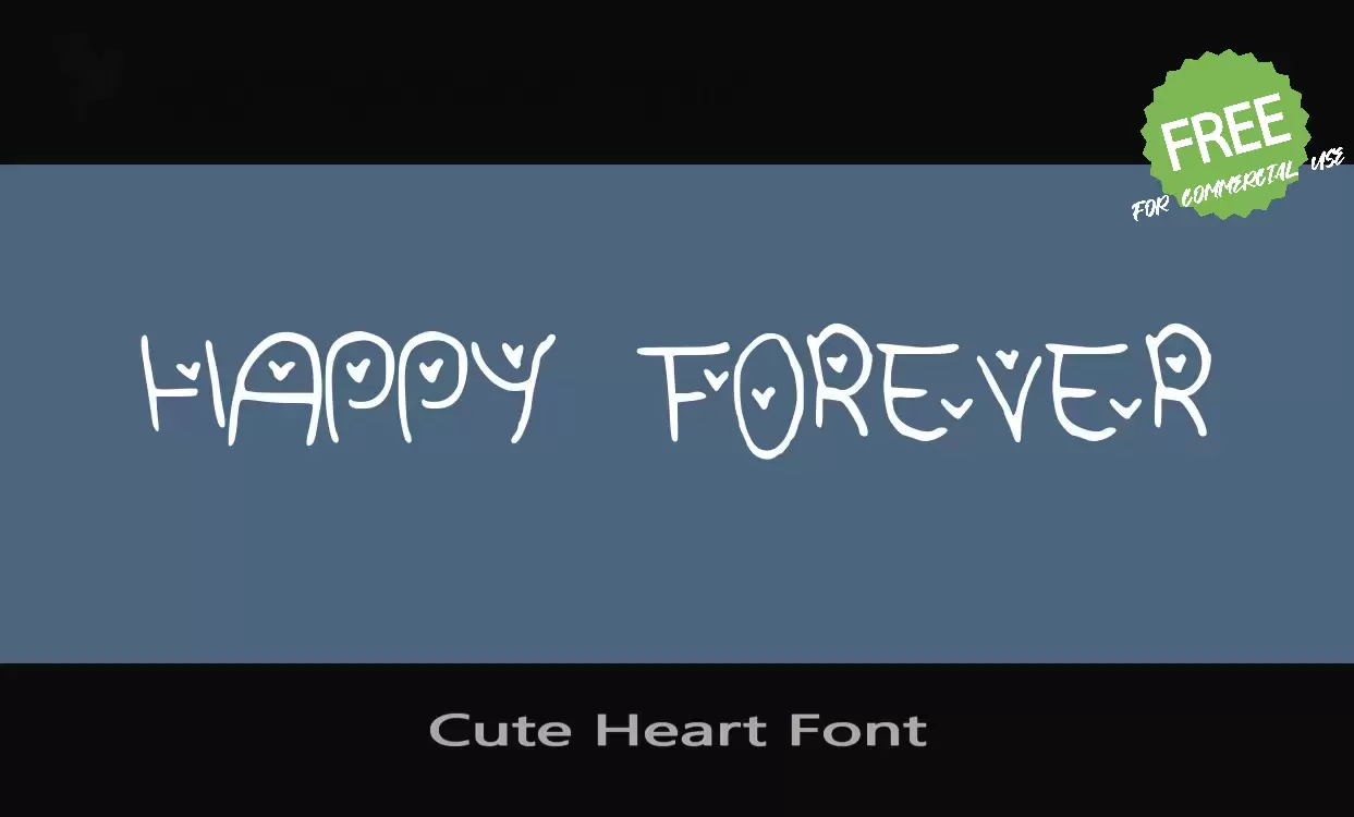 Sample of Cute-Heart-Font