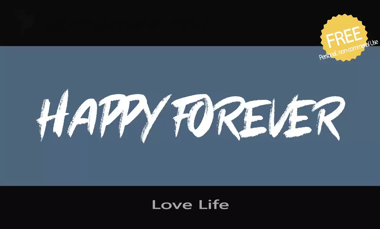 「Love-Life」字体效果图