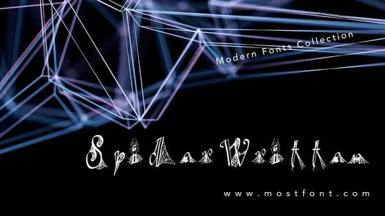 「SpiderWritten」字体排版样式