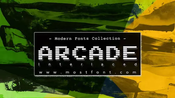 「Arcade-Interlaced」字体排版图片