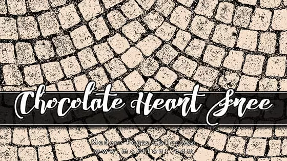 Typographic Design of Chocolate-Heart-Free