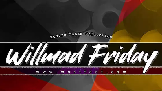 「Willmad-Friday」字体排版图片