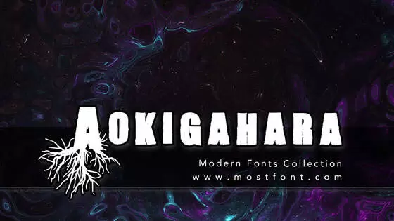 「Aokigahara」字体排版样式