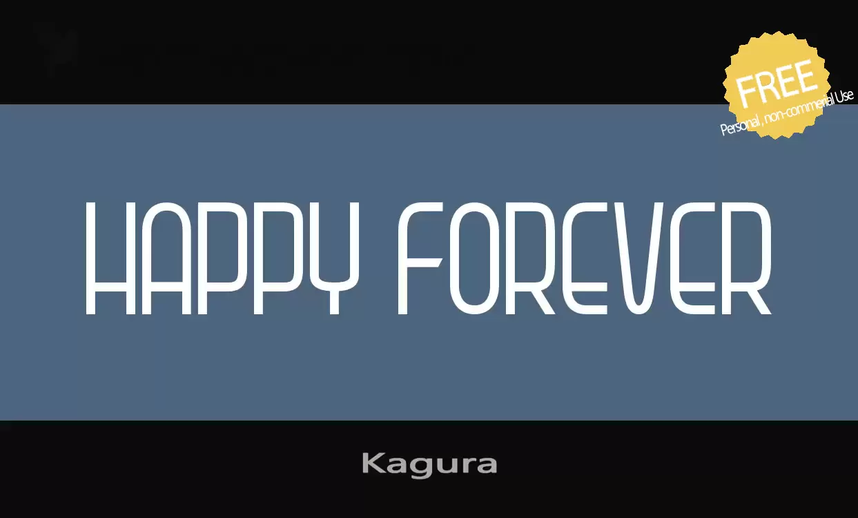 「Kagura」字体效果图