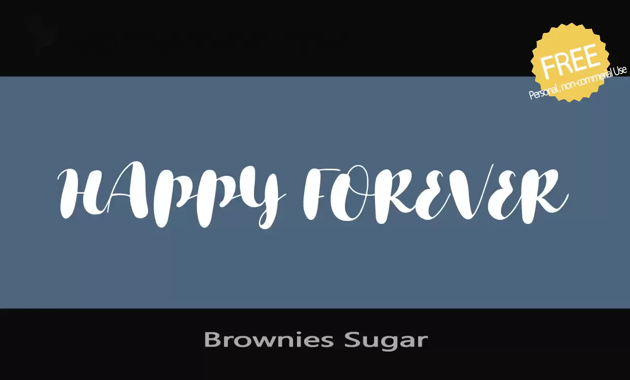 「Brownies-Sugar」字体效果图