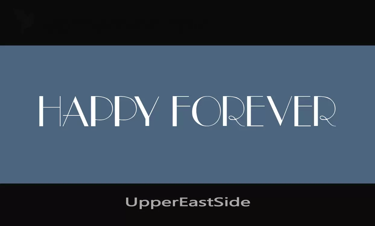 Font Sample of UpperEastSide
