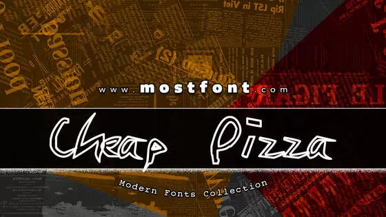 「Cheap-Pizza」字体排版图片