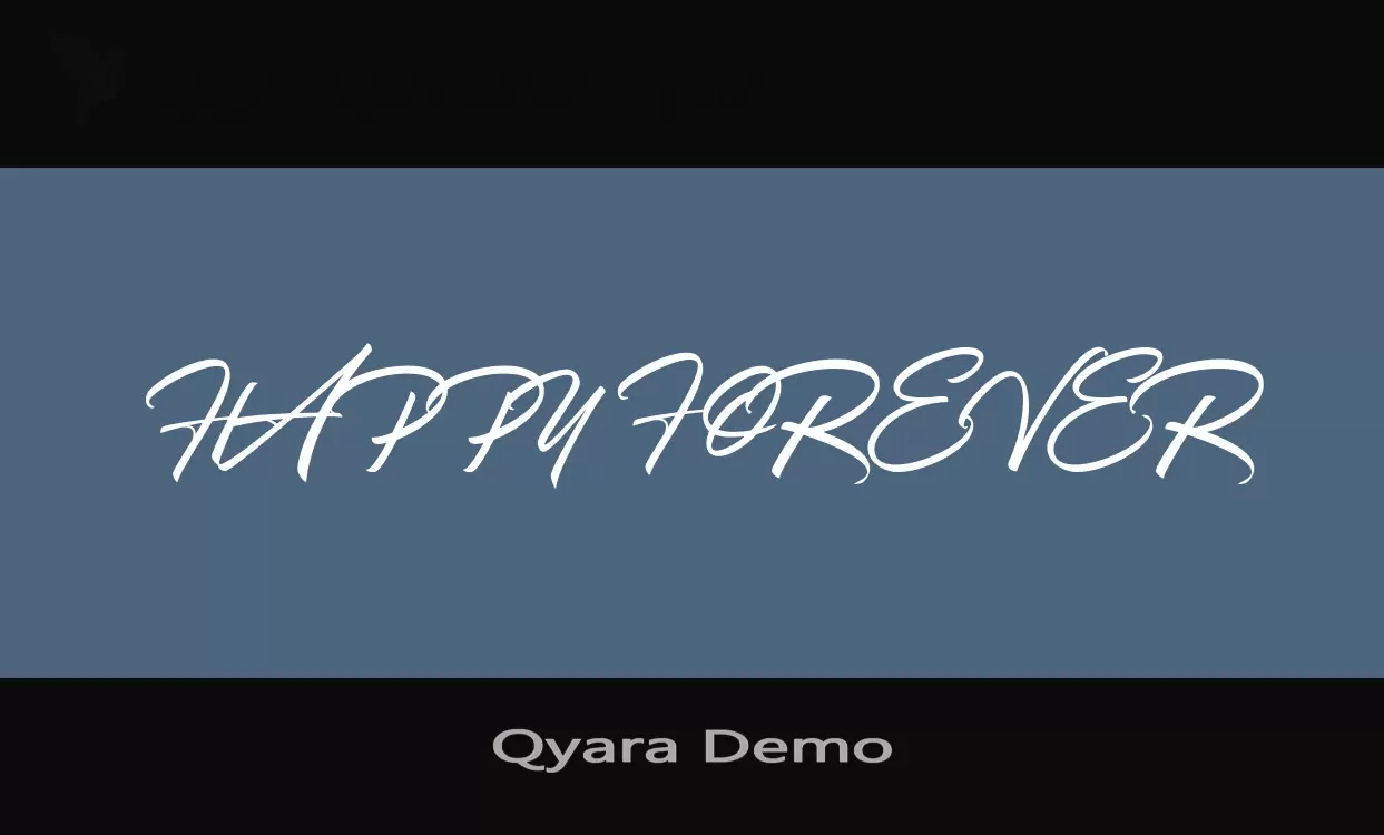「Qyara-Demo」字体效果图