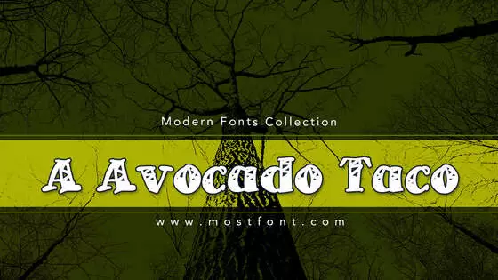 Typographic Design of A-Avocado-Taco