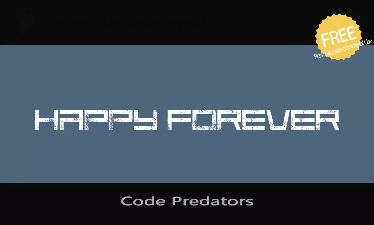 「Code-Predators」字体效果图