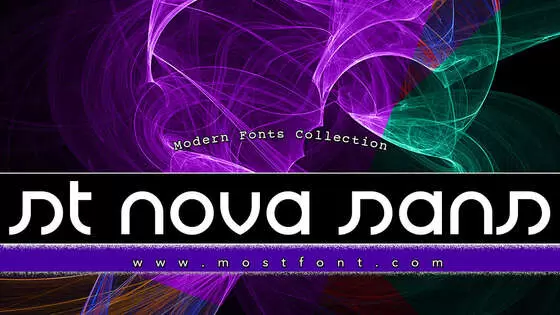 Typographic Design of St-Nova-Sans