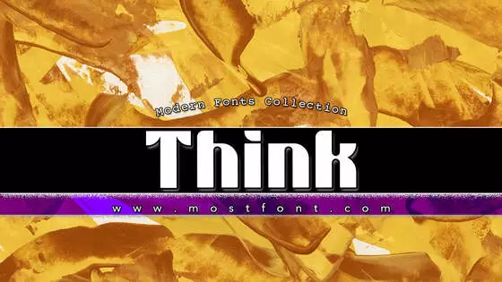 「Think」字体排版样式