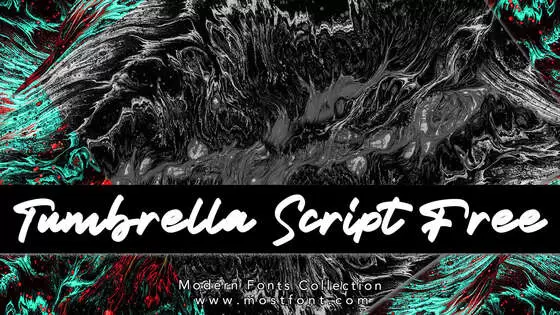 Typographic Design of Tumbrella-Script-Free