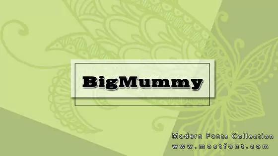 Typographic Design of BigMummy