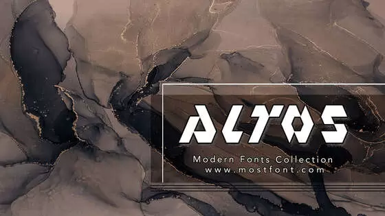 「Altos」字体排版样式